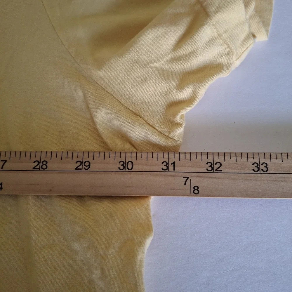 Polo Ralph Lauren T Shirt Adult 4XB Yellow Front Logo Big Tall Short Sleeve